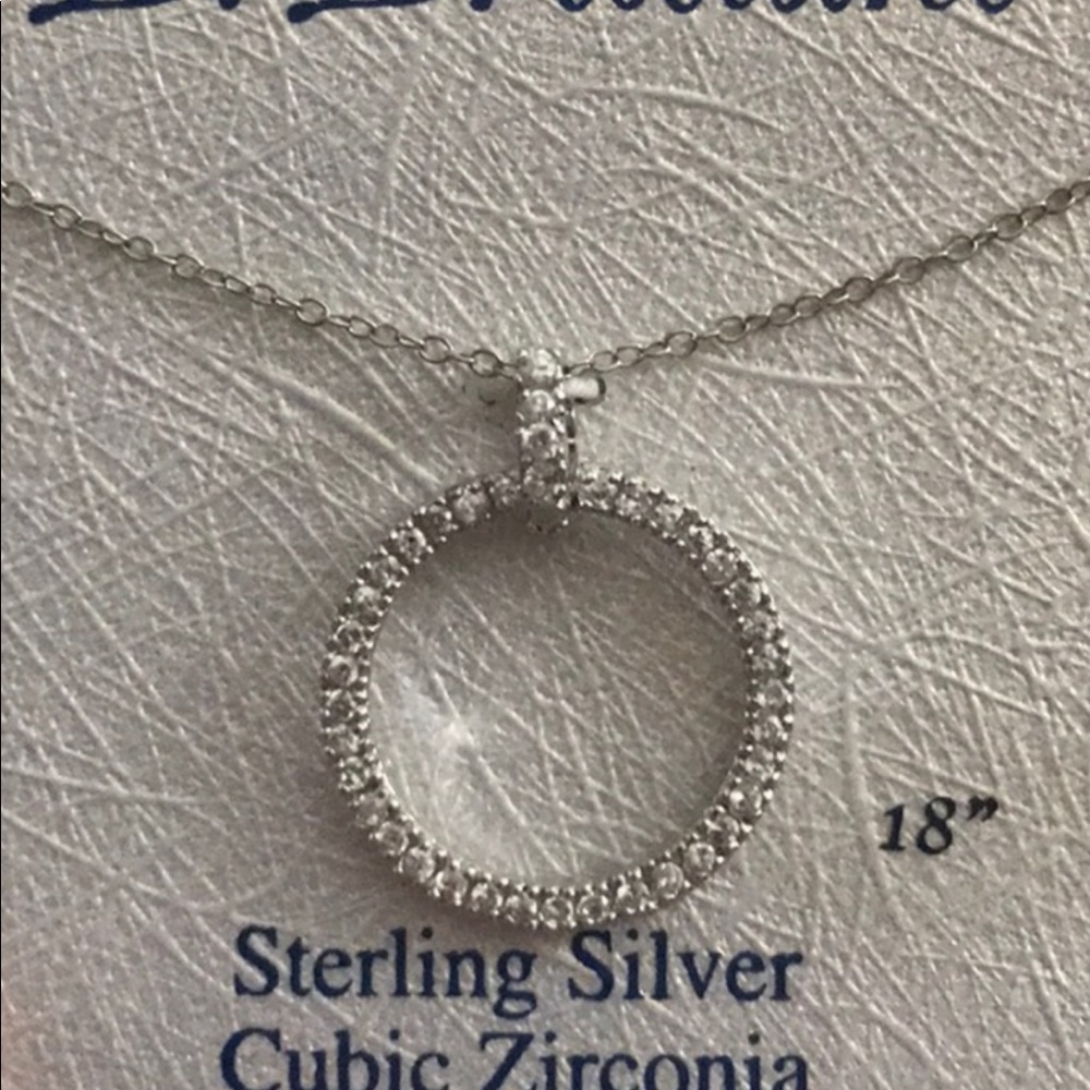 NWT B. Brilliant Necklace Sterling Silver 18’